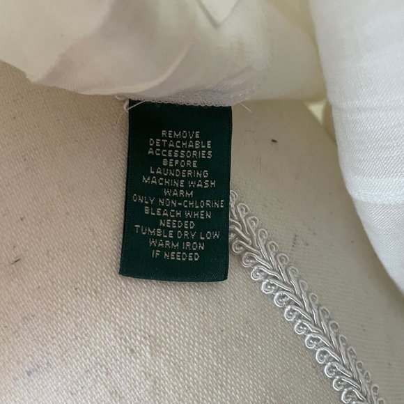 Lauren by Ralph Lauren White Linen Midi Dress - Picture 10 of 11